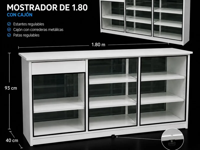Mostrador 1,50 m tradicional