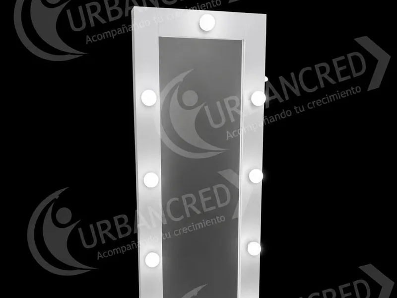 Espejo 9 luces con base